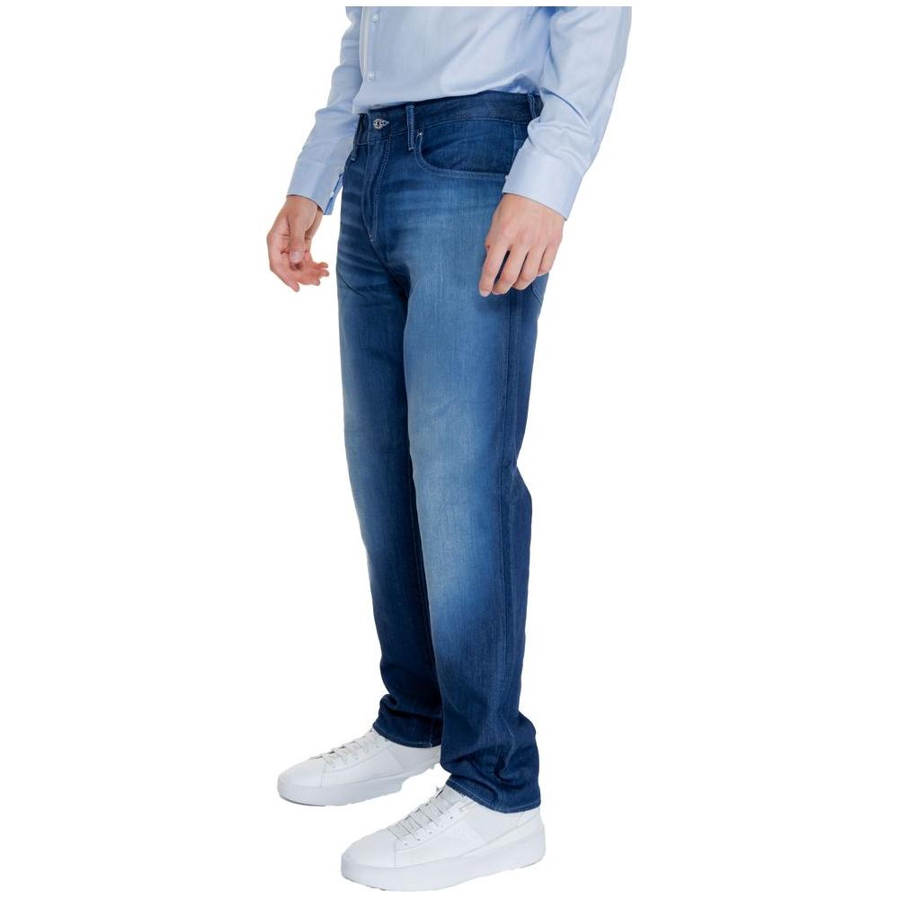 Armani Exchange Blue Cotton Jeans & Pant Armani Exchange Dark Slate Gray