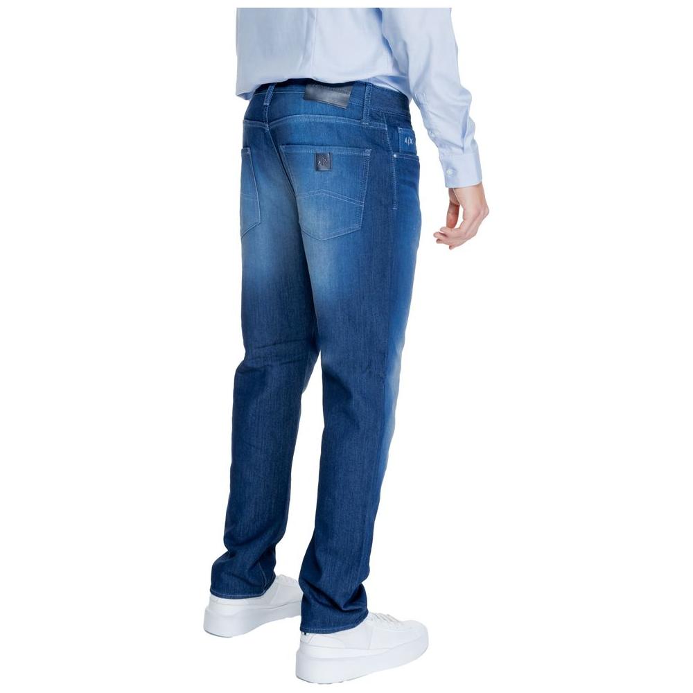 Armani Exchange Blue Cotton Jeans & Pant Armani Exchange Light Gray