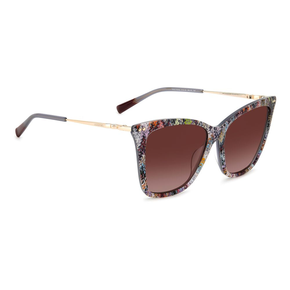 Missoni Multicolor Acetate Sunglasses Missoni Dim Gray