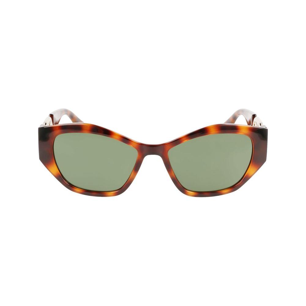Karl Lagerfeld Brown Injected Sunglasses Karl Lagerfeld Dark Sea Green