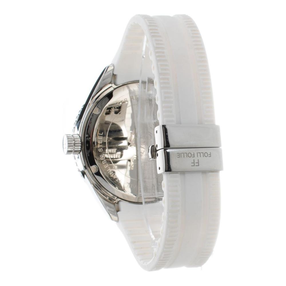 Folli Follie White Silicone Watch Folli Follie Gray