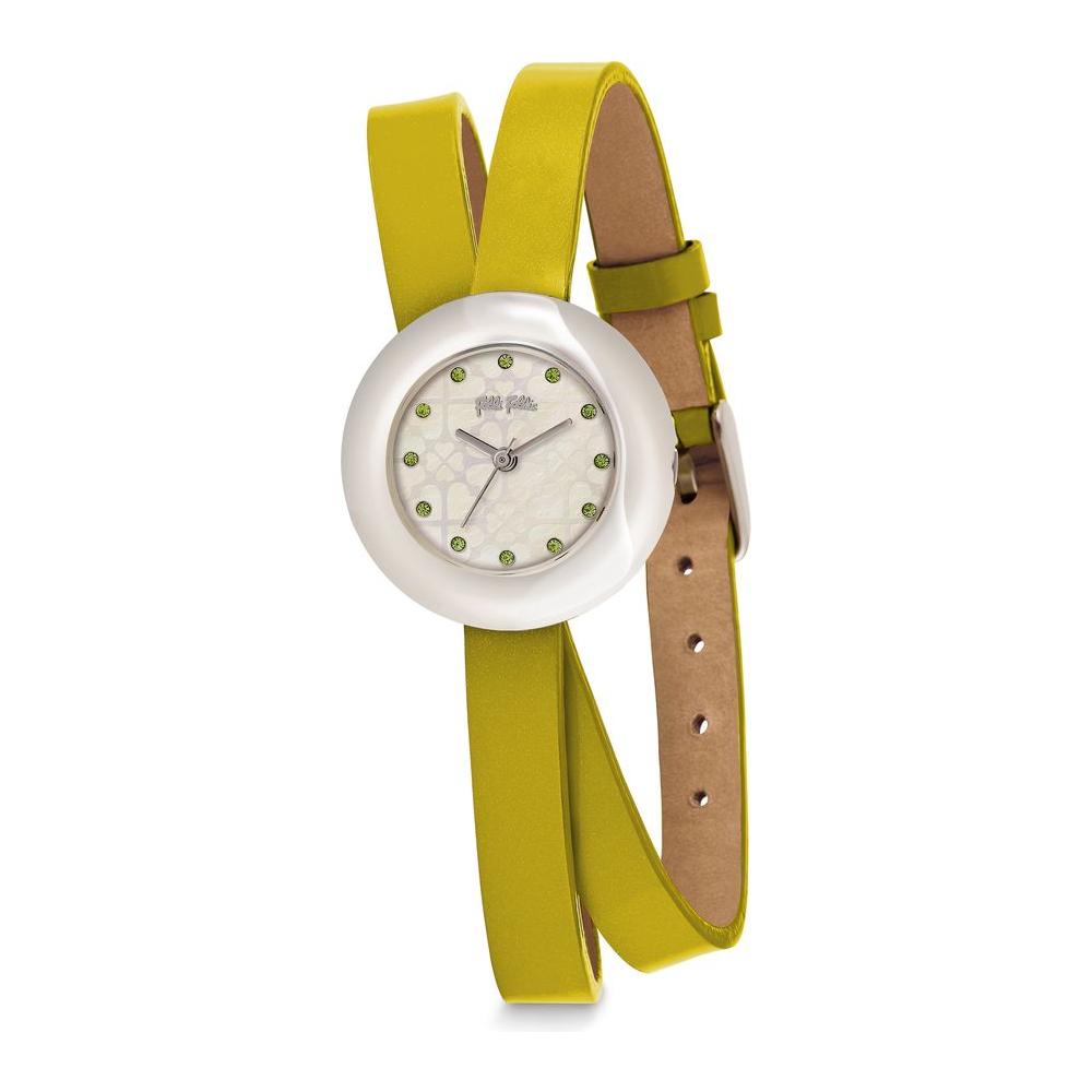 Folli Follie Yellow Leather Watch Folli Follie Dark Goldenrod