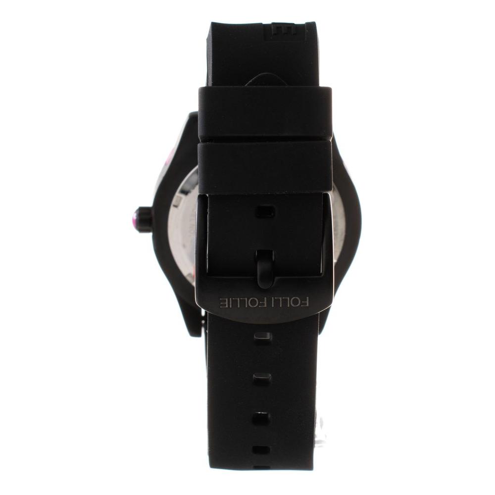 Folli Follie Black Silicone Watch Folli Follie Black