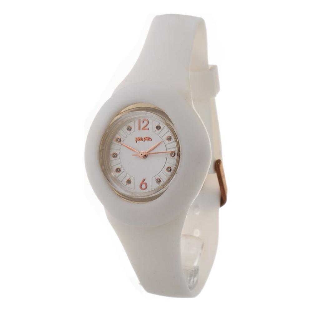 Folli Follie White Silicone Watch Folli Follie Gray