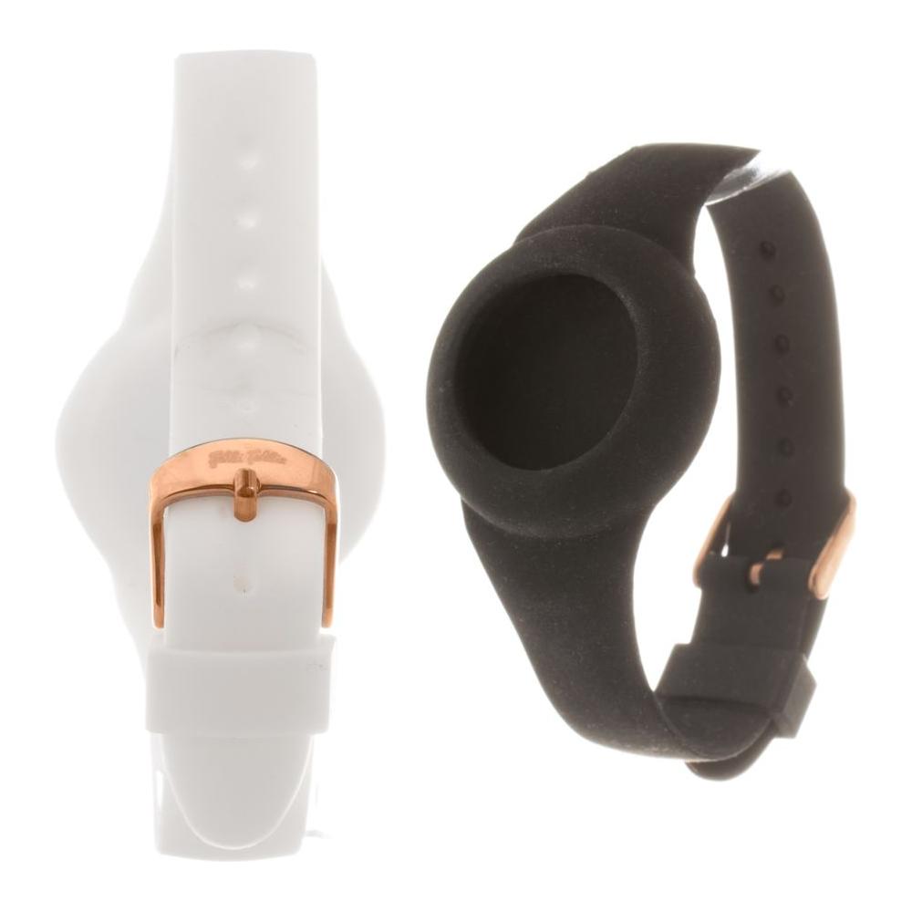 Folli Follie Black Silicone Watch Folli Follie Light Gray