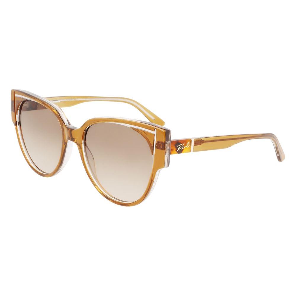 Karl Lagerfeld Brown Acetate Sunglasses Karl Lagerfeld Tan