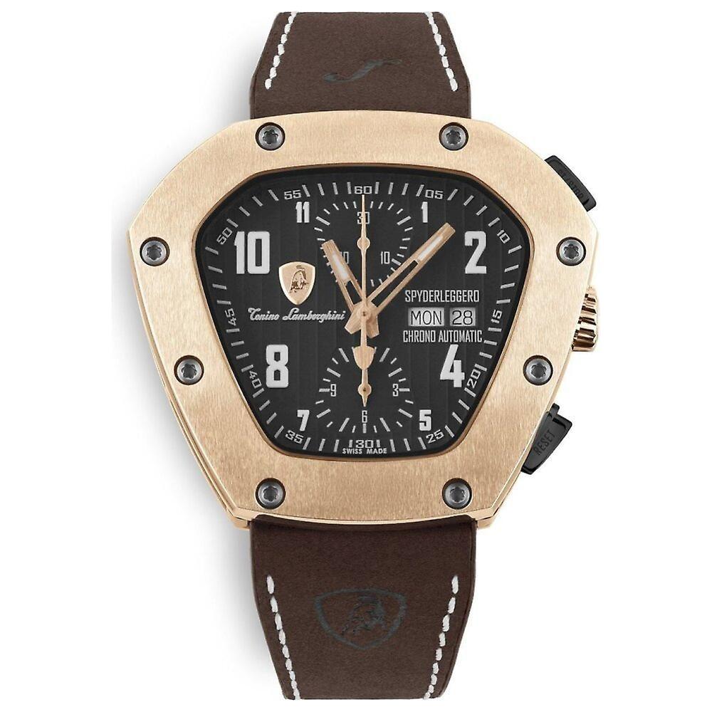Lamborghini Black Leather Watch Lamborghini Dark Slate Gray