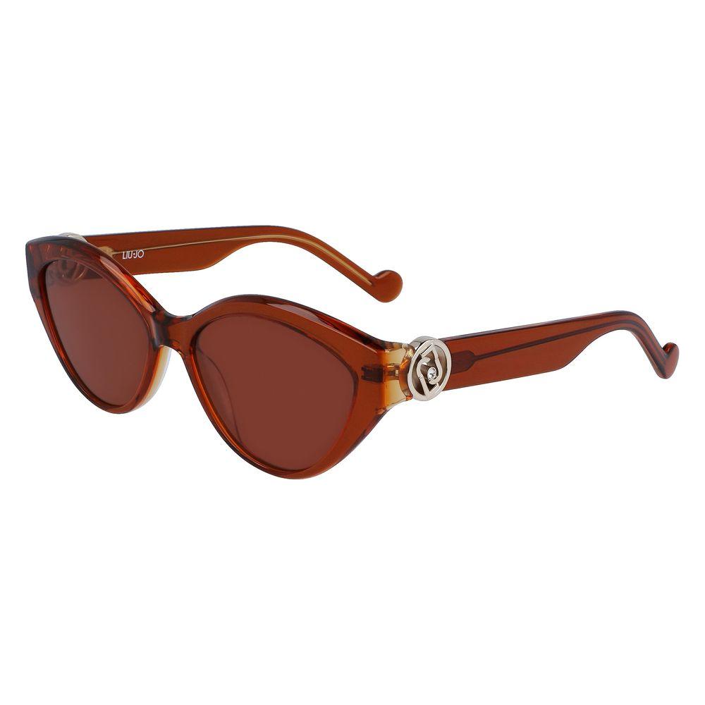 Liu Jo Brown Acetate Sunglasses Liu Jo Saddle Brown