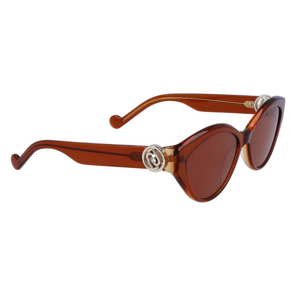 Liu Jo Brown Acetate Sunglasses Liu Jo Saddle Brown