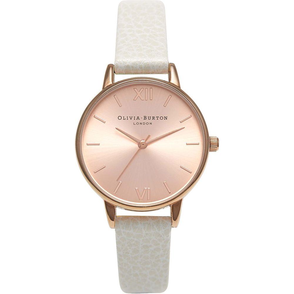 Olivia Burton White Leather Watch Olivia Burton Light Gray