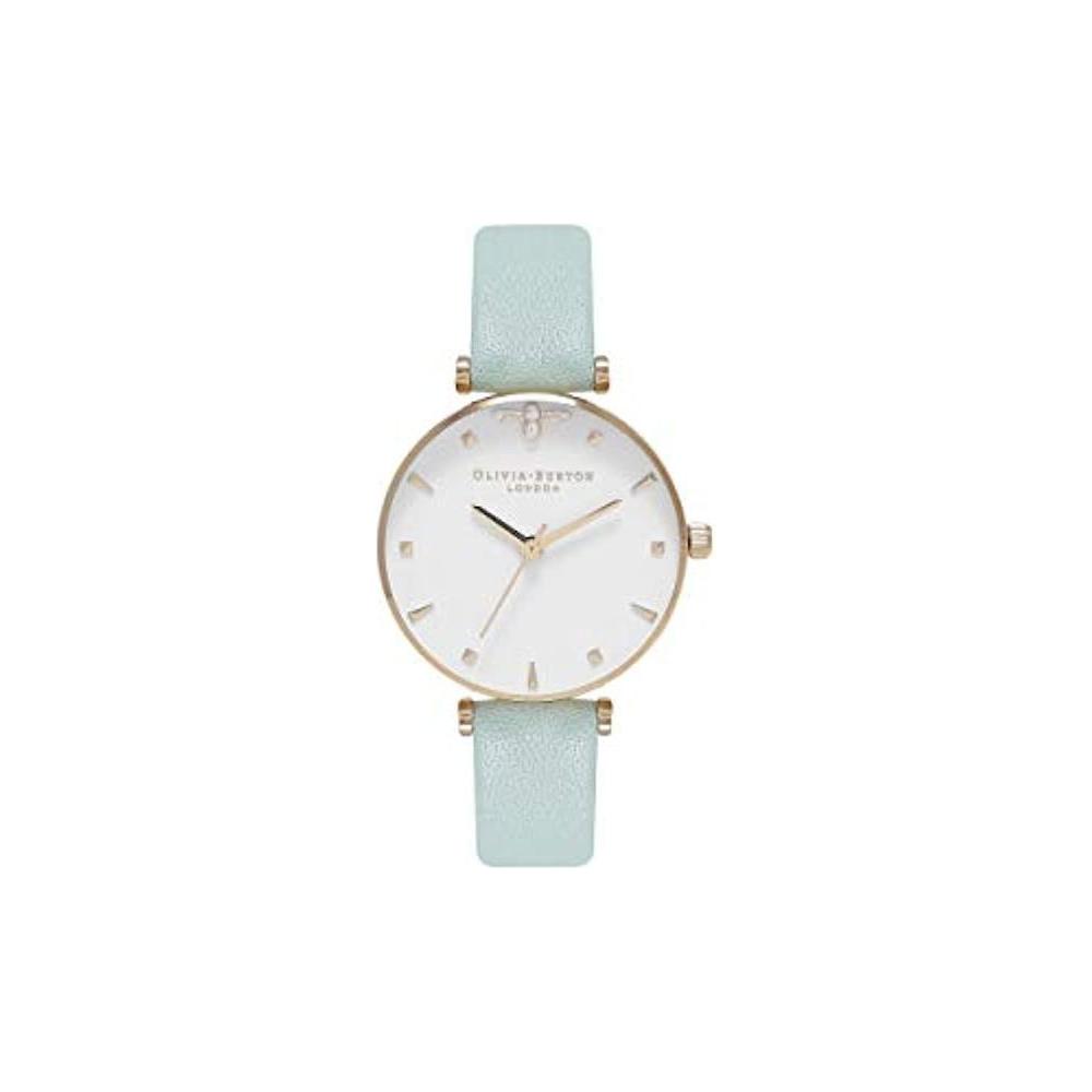 Olivia Burton Green Leather Leather Watch Olivia Burton Light Gray