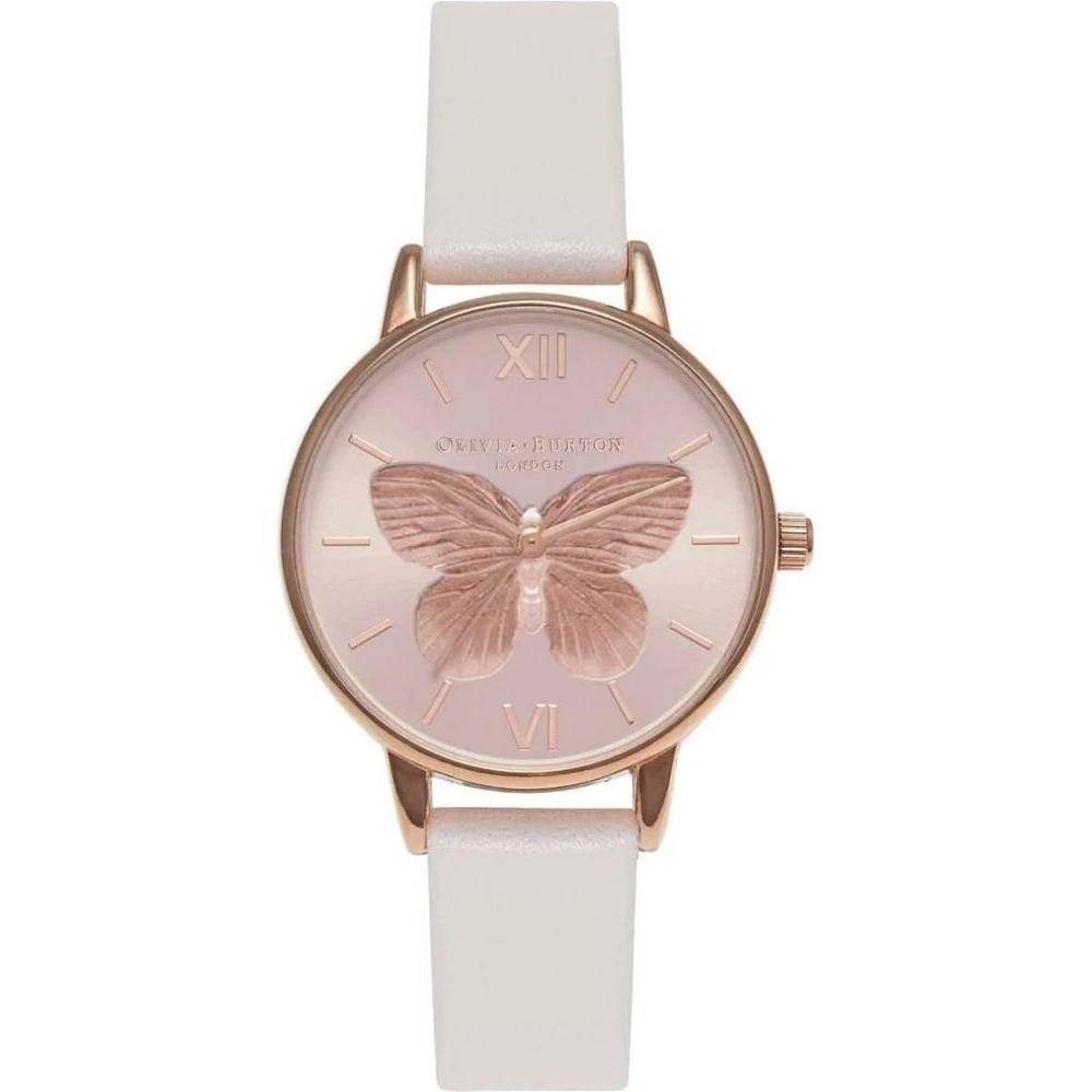 Olivia Burton White Synthetic Leather Watch Olivia Burton Gray