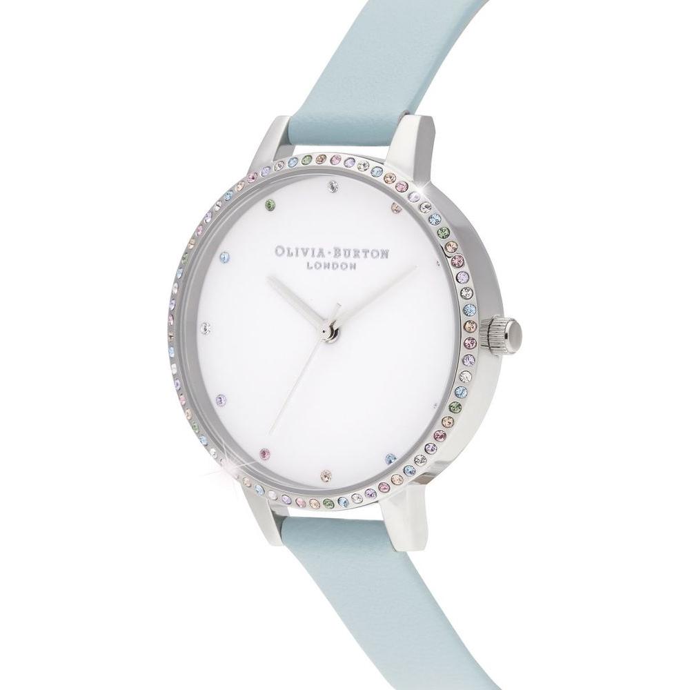 Olivia Burton Blue Leather Leather Watch Olivia Burton Light Gray