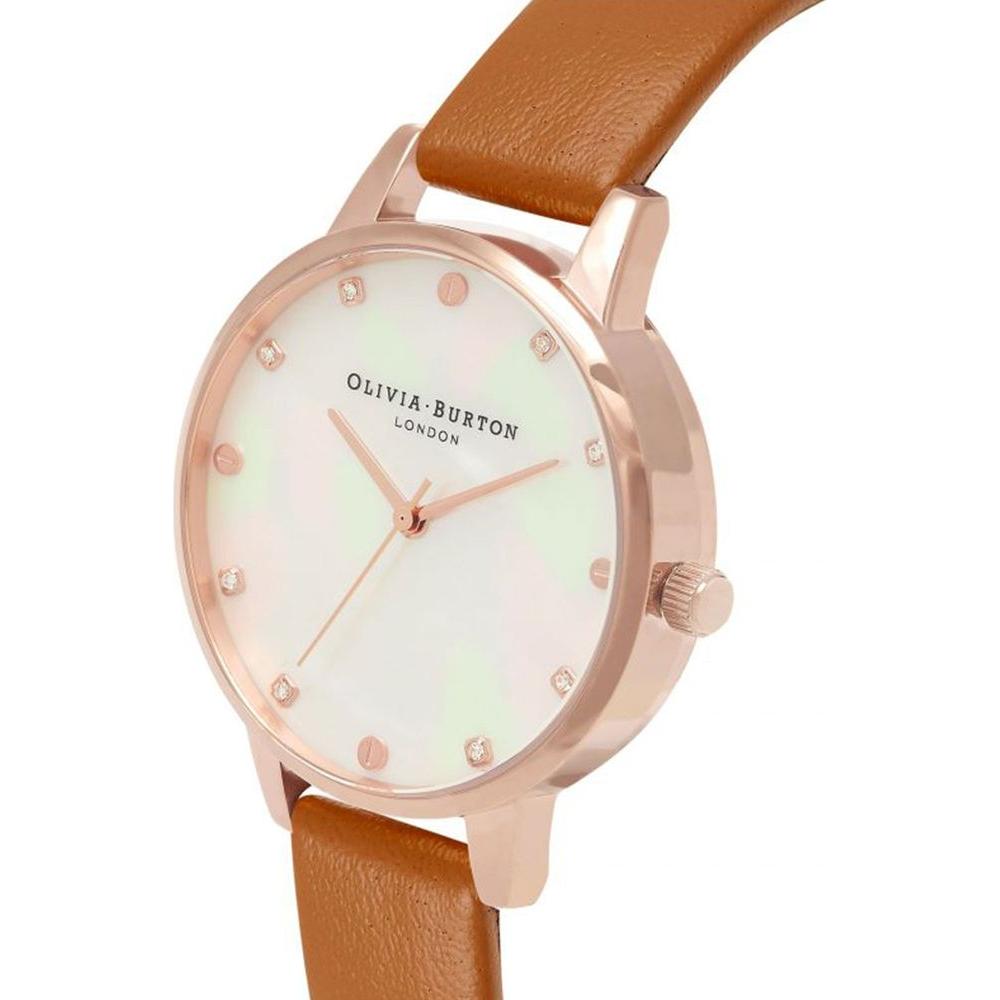 Olivia Burton Brown Leather Leather Watch Olivia Burton Light Gray