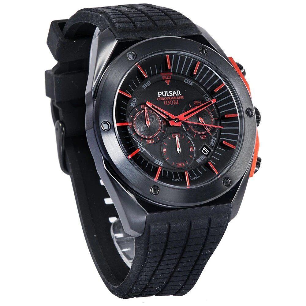 Pulsar Black Rubber Watch Pulsar Dark Slate Gray