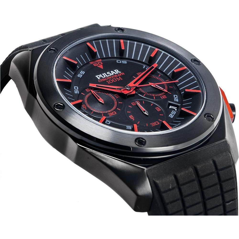 Pulsar Black Rubber Watch Pulsar Dark Slate Gray
