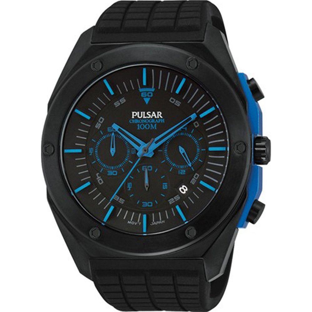Pulsar Black Rubber Watch Pulsar Dark Slate Gray
