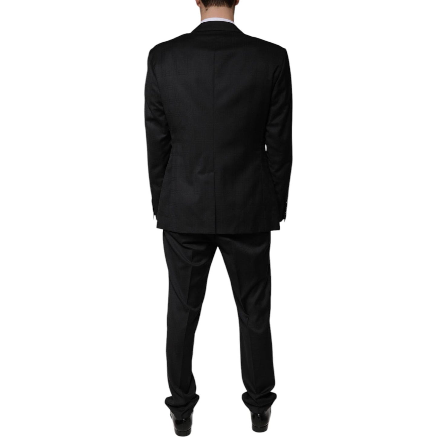 Dolce & Gabbana Black Wool Single Breasted Formal Suit Dolce & Gabbana Black