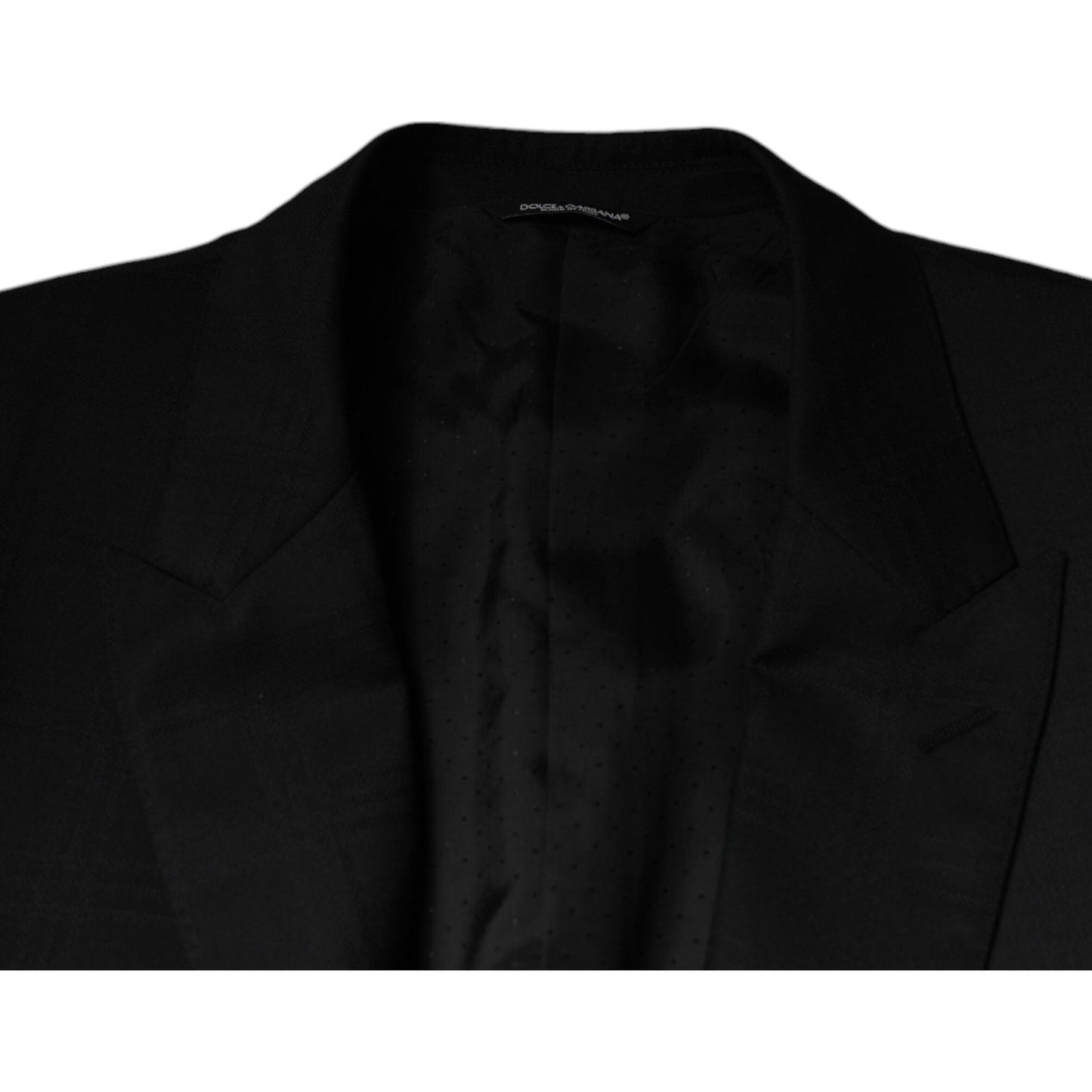 Dolce & Gabbana Black Wool Single Breasted Formal Suit Dolce & Gabbana Black