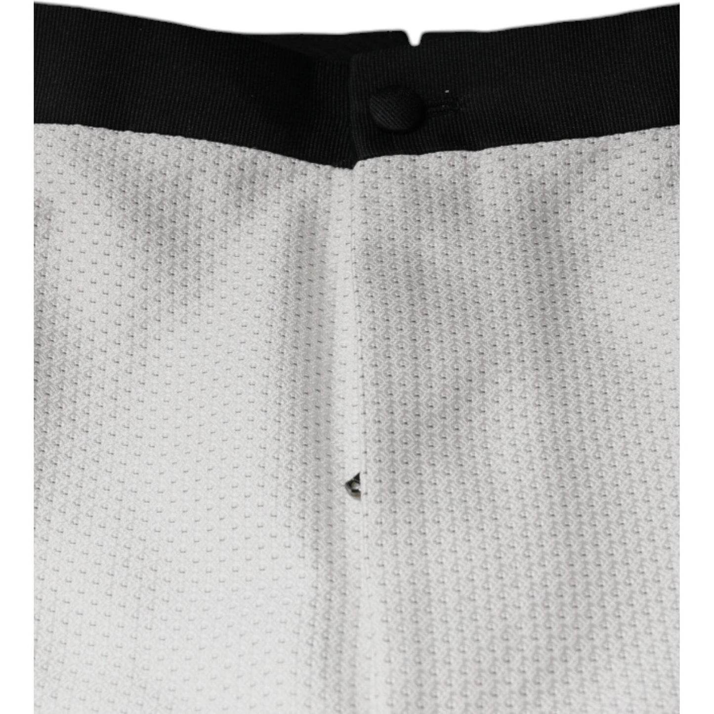 Dolce & Gabbana White Polyester Formal Dress Pants Dolce & Gabbana Gray