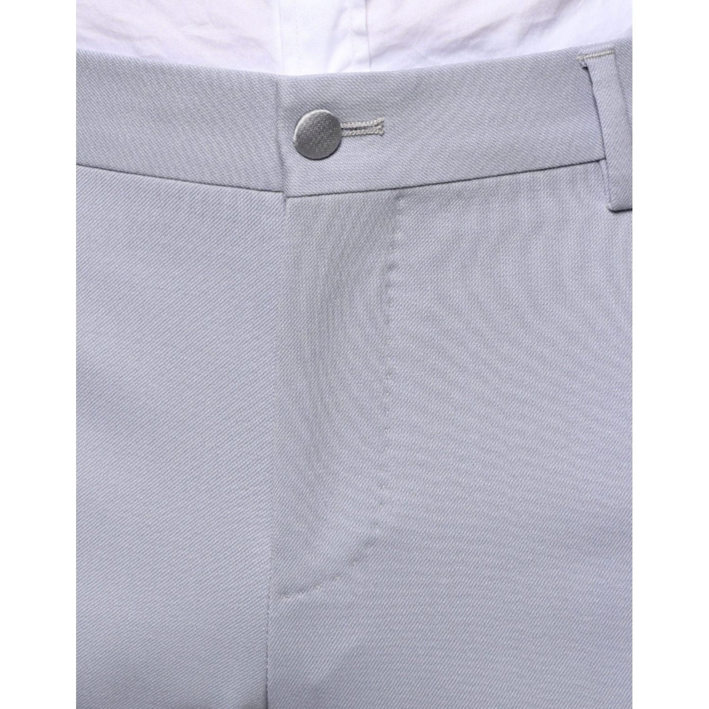 Dolce & Gabbana Light Gray Wool Formal Dress Pants Dolce & Gabbana Gray