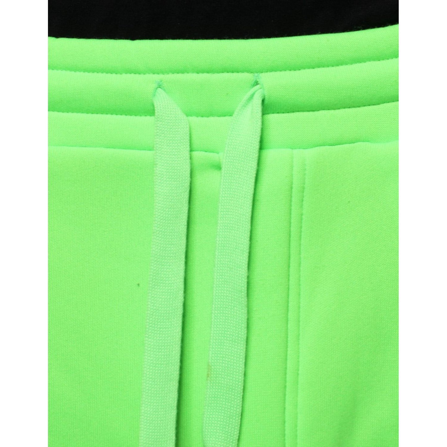 Dolce & Gabbana Neon Green Polyester Cargo Jogger Sweatpants Pants Dolce & Gabbana Light Green