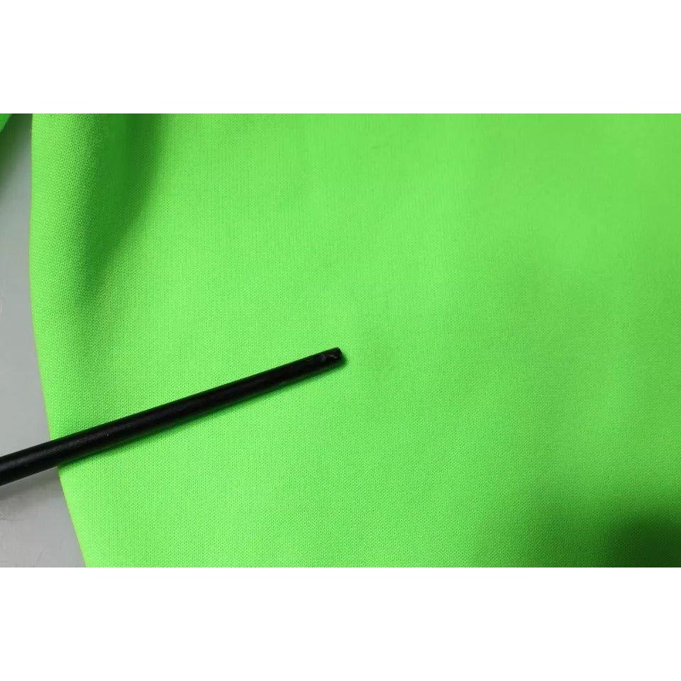 Dolce & Gabbana Neon Green Polyester Cargo Jogger Sweatpants Pants Dolce & Gabbana Yellow Green