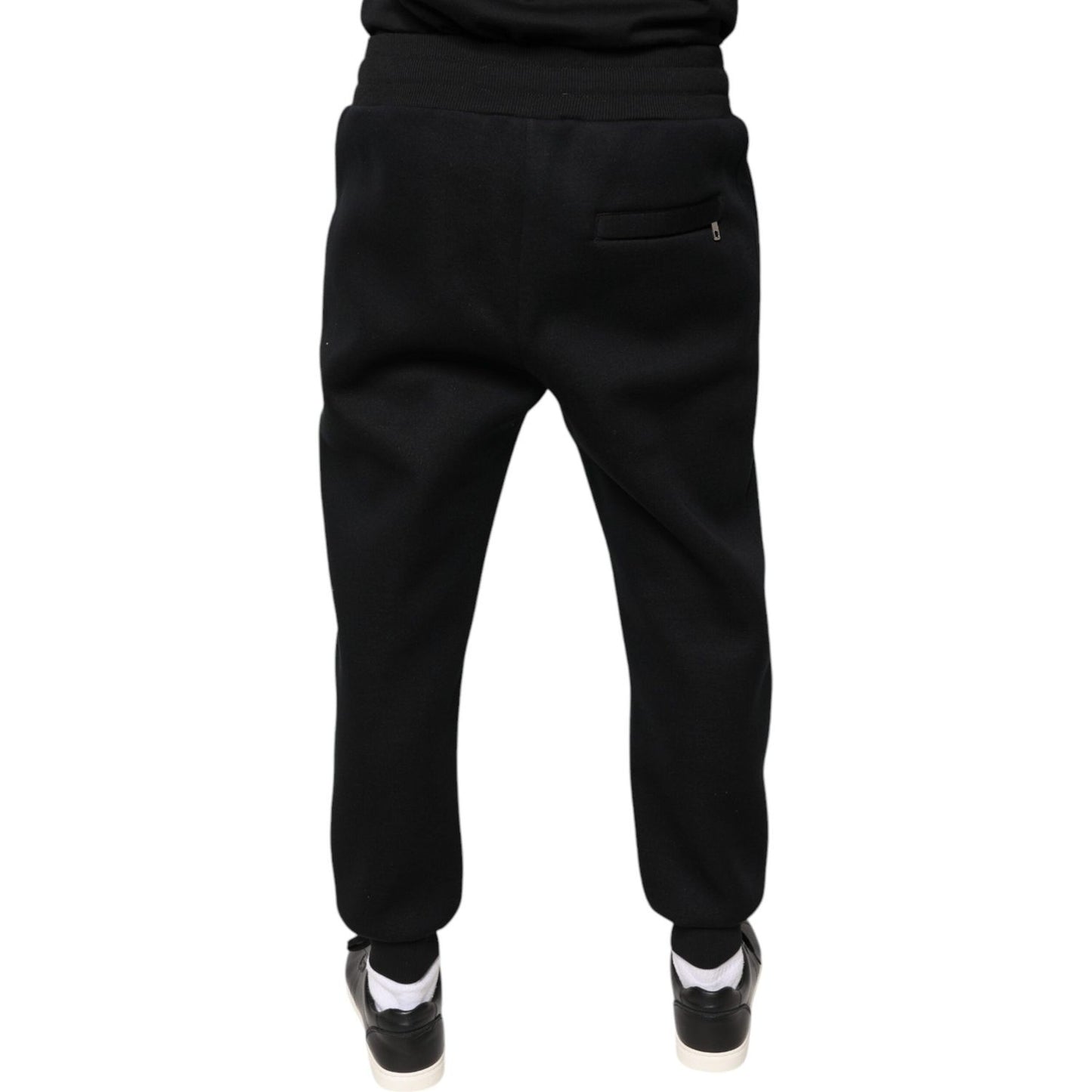 Dolce & Gabbana Black Modal DG Logo Jogger Men Sweatpants Pants Dolce & Gabbana Black