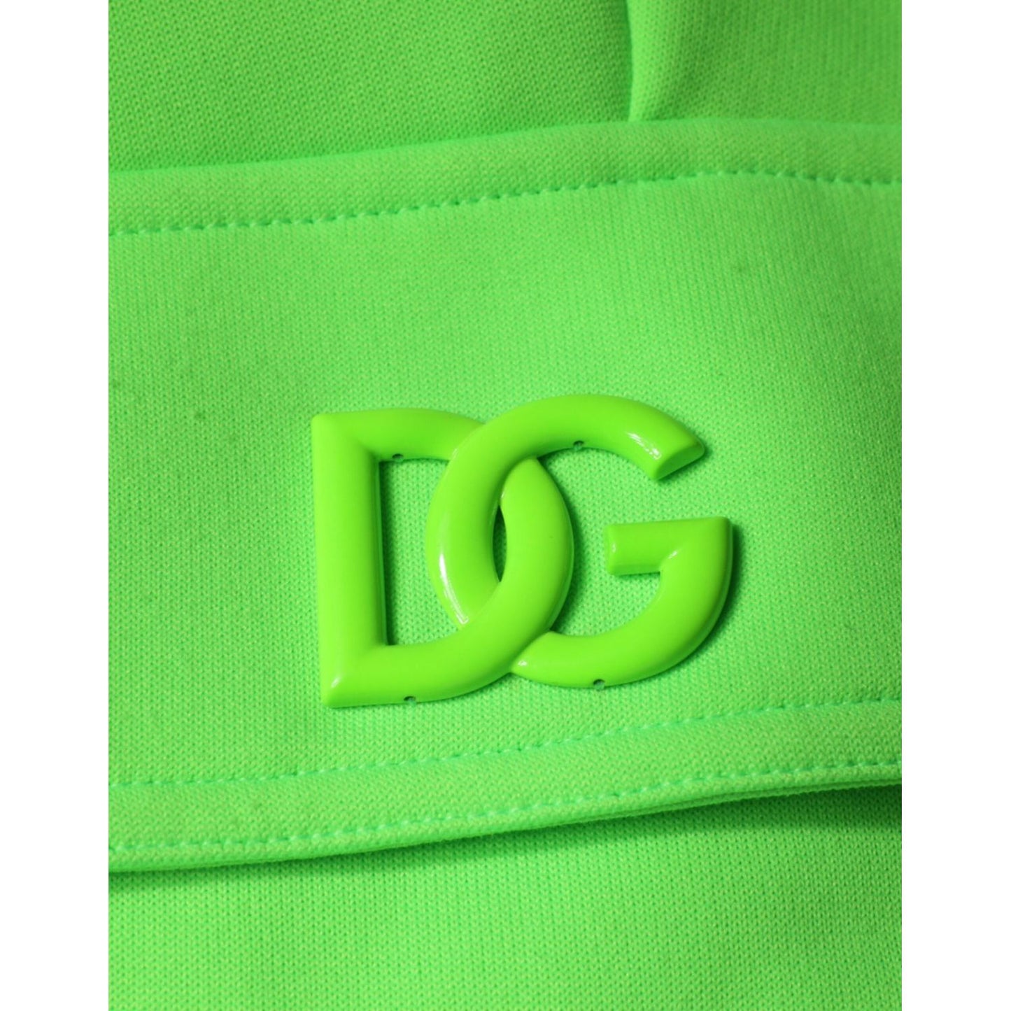 Dolce & Gabbana Neon Green Polyester Cargo Jogger Sweatpants Pants Dolce & Gabbana Yellow Green