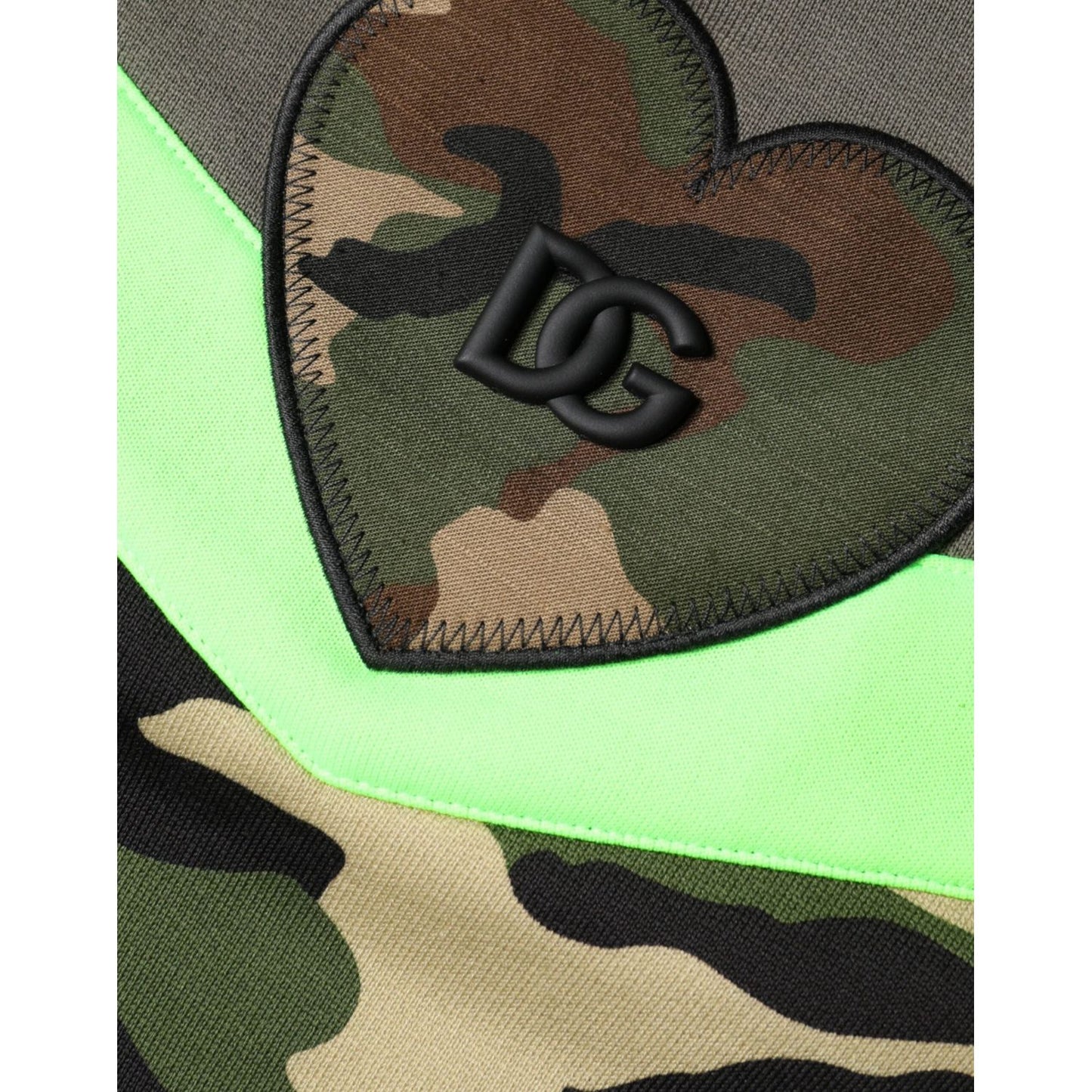 Dolce & Gabbana Multicolor Camouflage Sweatshirt Sweater Dolce & Gabbana Dark Slate Gray