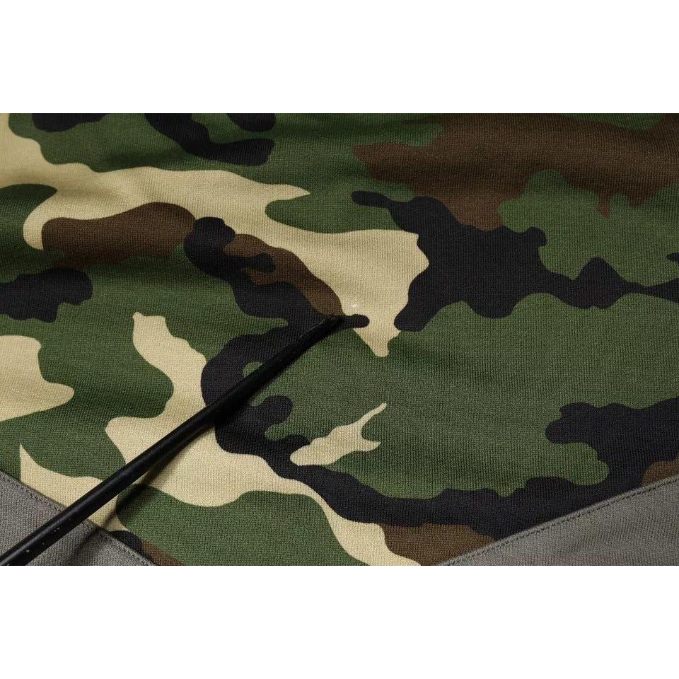 Dolce & Gabbana Multicolor Camouflage Sweatshirt Sweater Dolce & Gabbana Dark Slate Gray