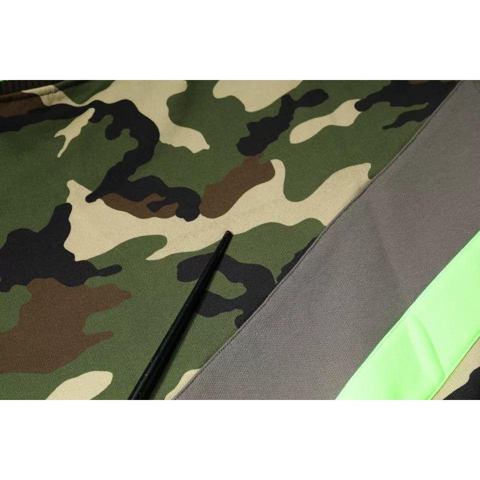 Dolce & Gabbana Multicolor Camouflage Sweatshirt Sweater Dolce & Gabbana Dark Slate Gray