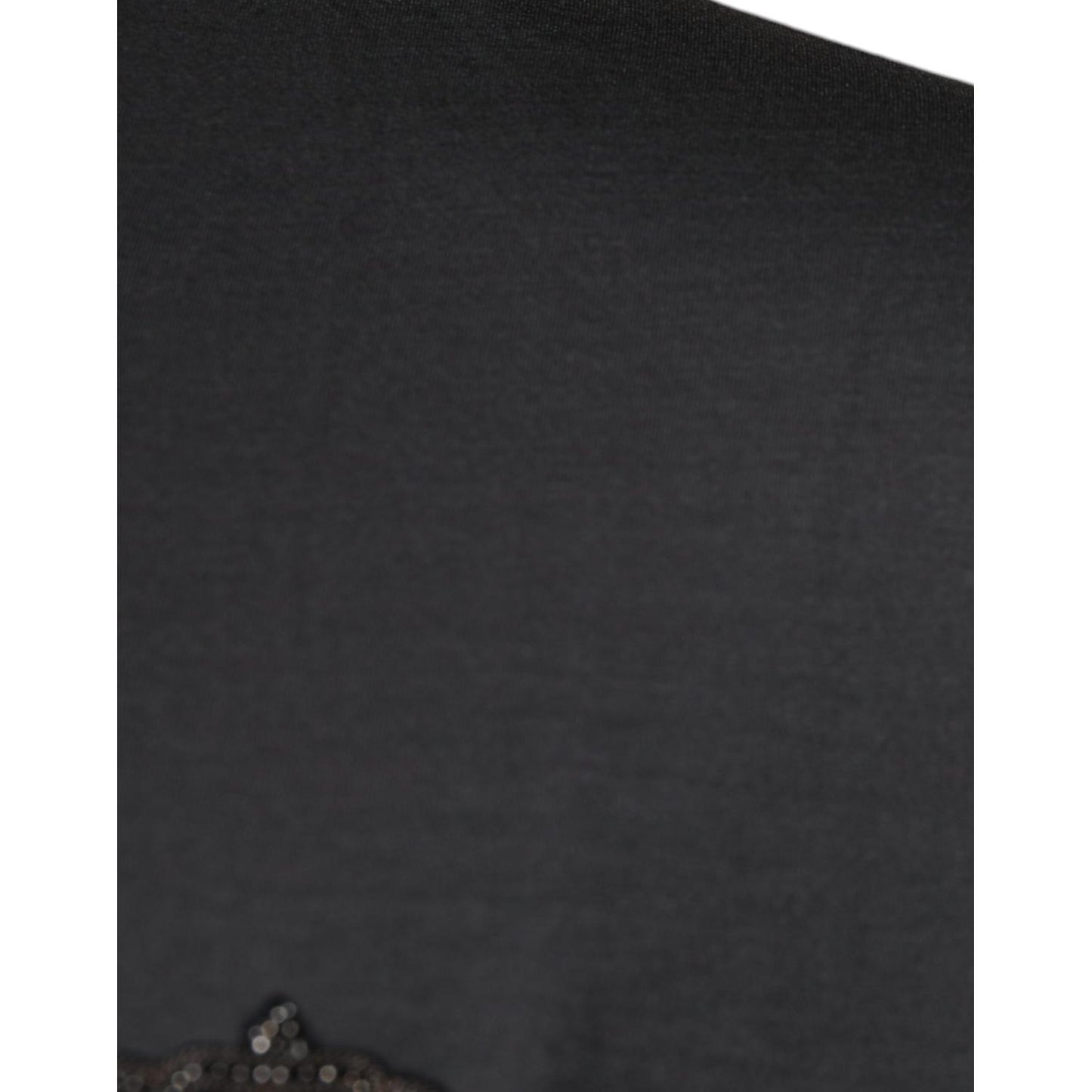Dolce & Gabbana Gray Crown Bee Embroidery Pullover Sweater Dolce & Gabbana Dark Slate Gray