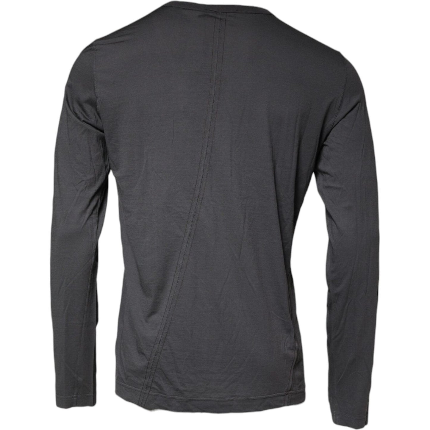 Dolce & Gabbana Gray Crown Bee Embroidery Pullover Sweater Dolce & Gabbana Dark Slate Gray