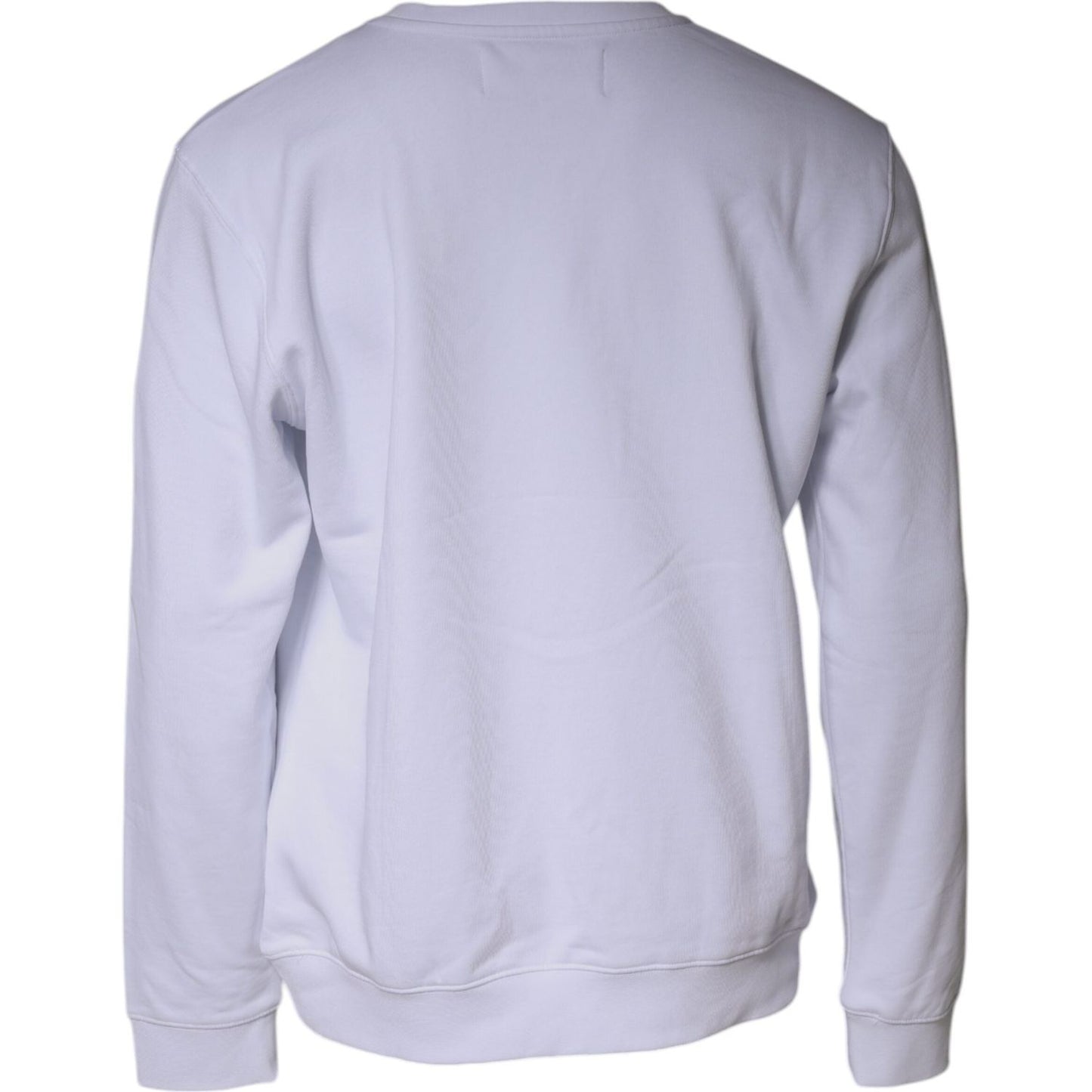 Replay White Embossed Logo Crew Neck Men Sweatshirt Sweater Replay Light Steel Blue