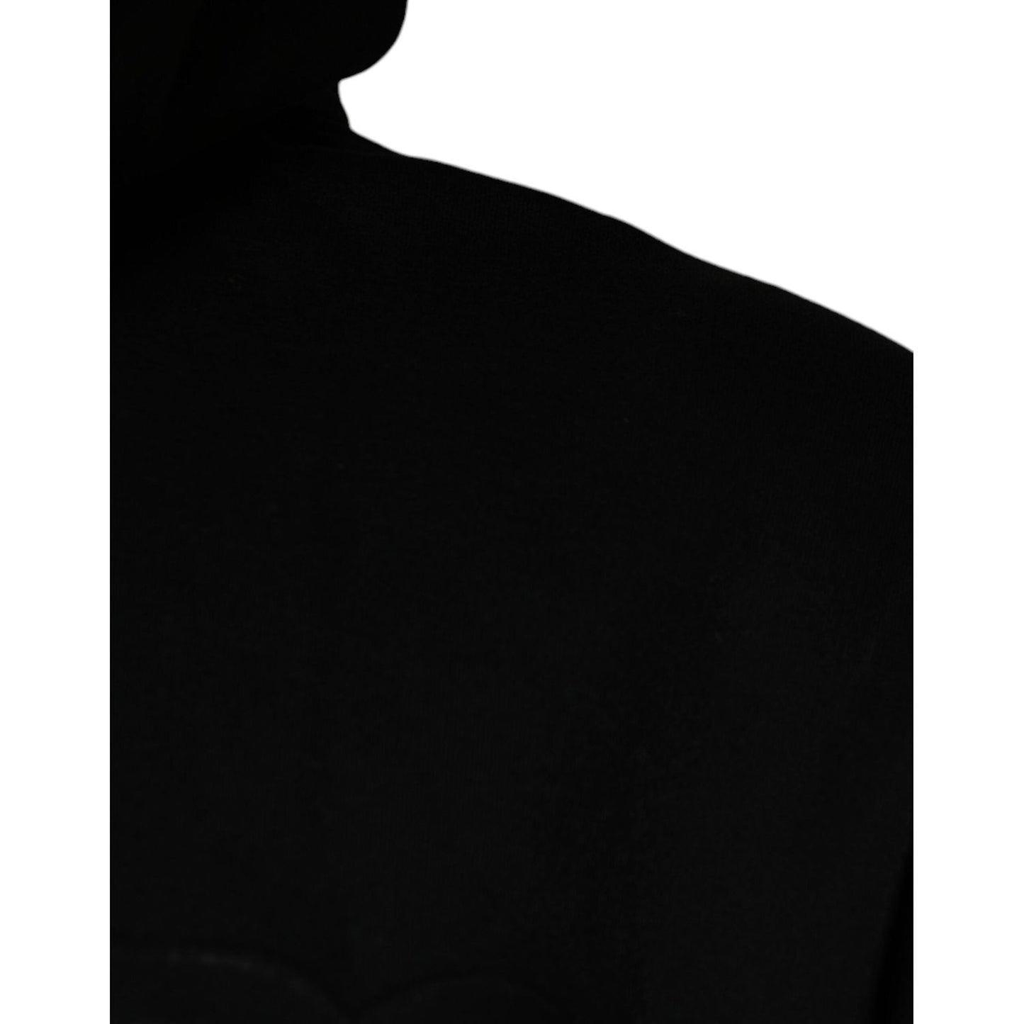 Dolce & Gabbana Black Pocket CottonHooded Sweatshirt Sweater Dolce & Gabbana Black