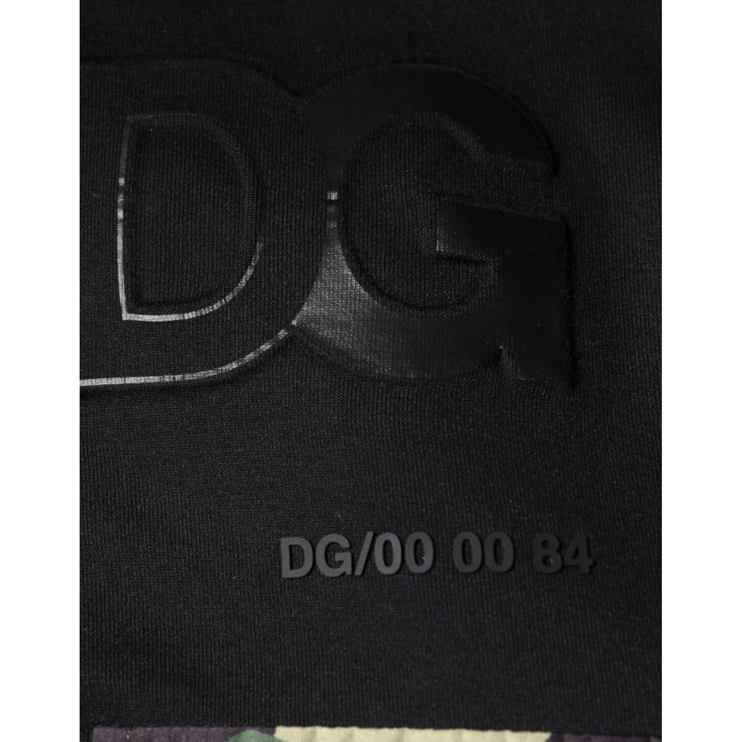 Dolce & Gabbana Black Pocket CottonHooded Sweatshirt Sweater Dolce & Gabbana Black