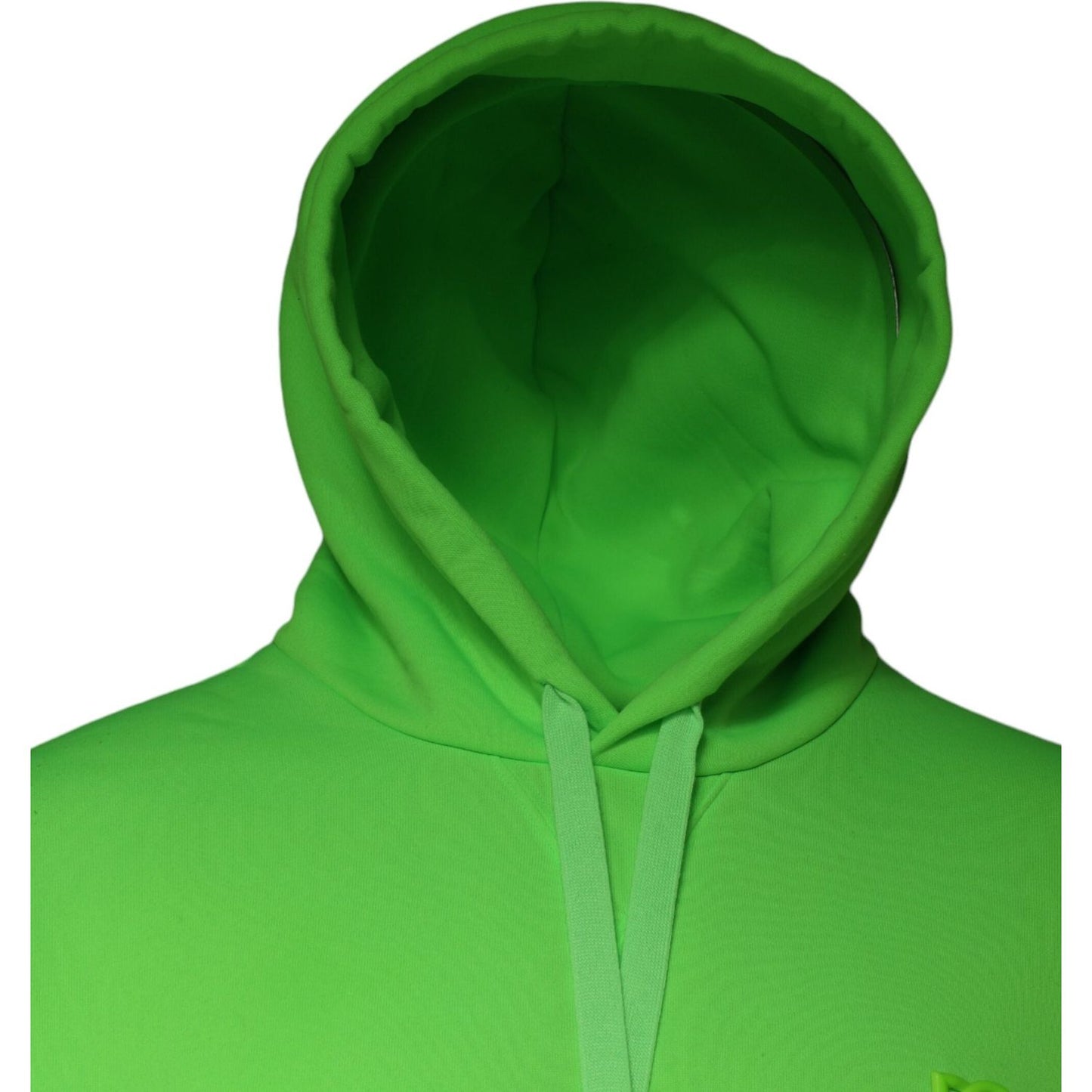 Dolce & Gabbana Green Logo Hooded Pullover Sweatshirt Sweater Dolce & Gabbana Olive Drab