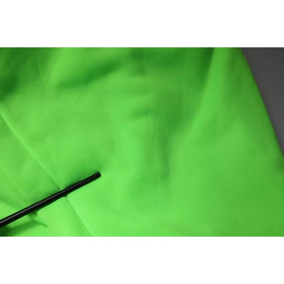 Dolce & Gabbana Green Logo Hooded Pullover Sweatshirt Sweater Dolce & Gabbana Lime Green