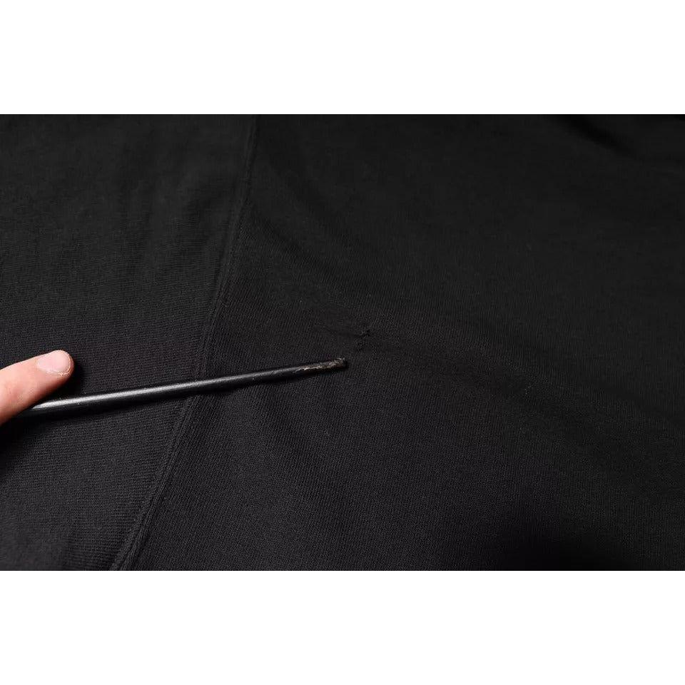 Dolce & Gabbana Black Camouflage Hooded Sweatshirt Sweater Dolce & Gabbana Black