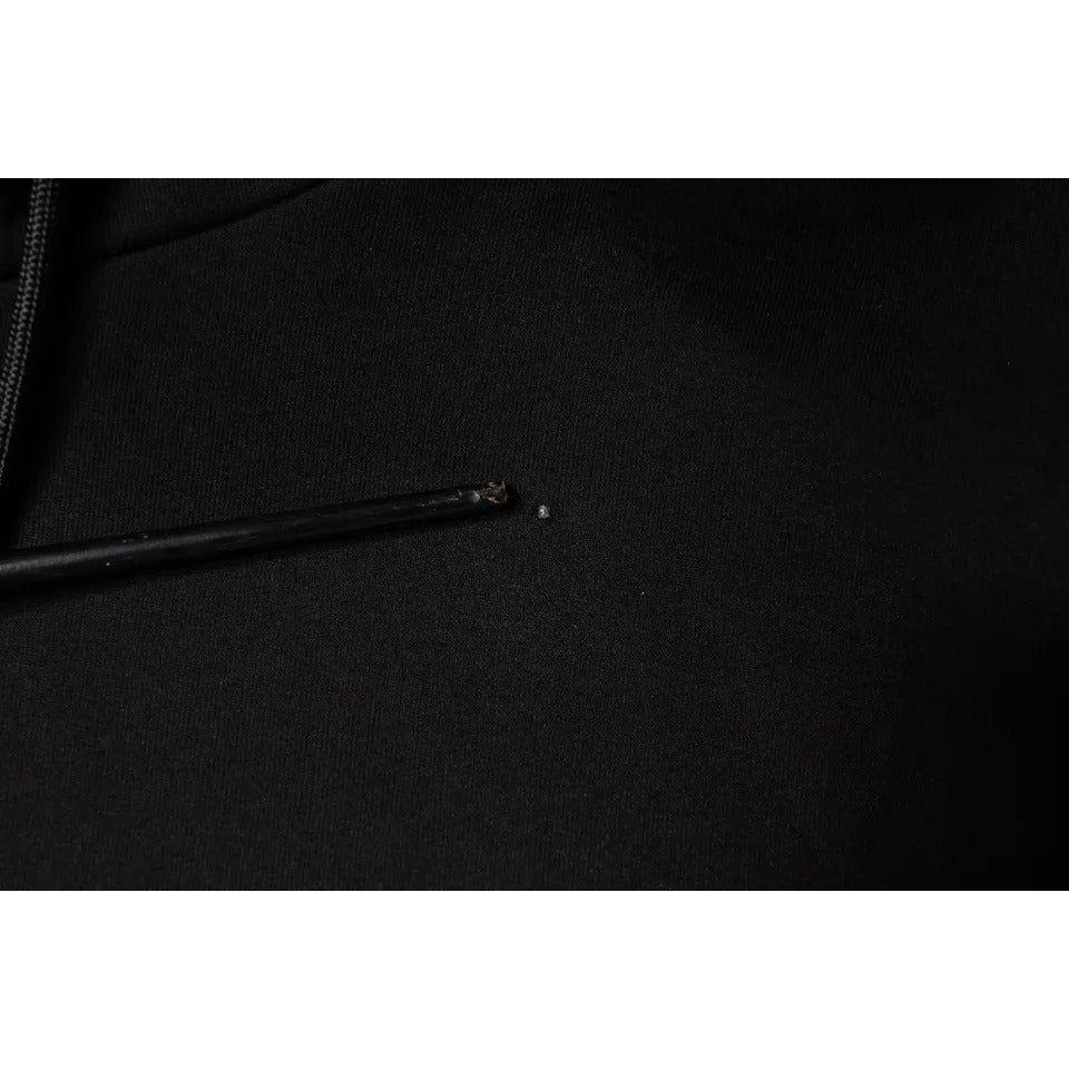 Dolce & Gabbana Black Camouflage Hooded Sweatshirt Sweater Dolce & Gabbana Black