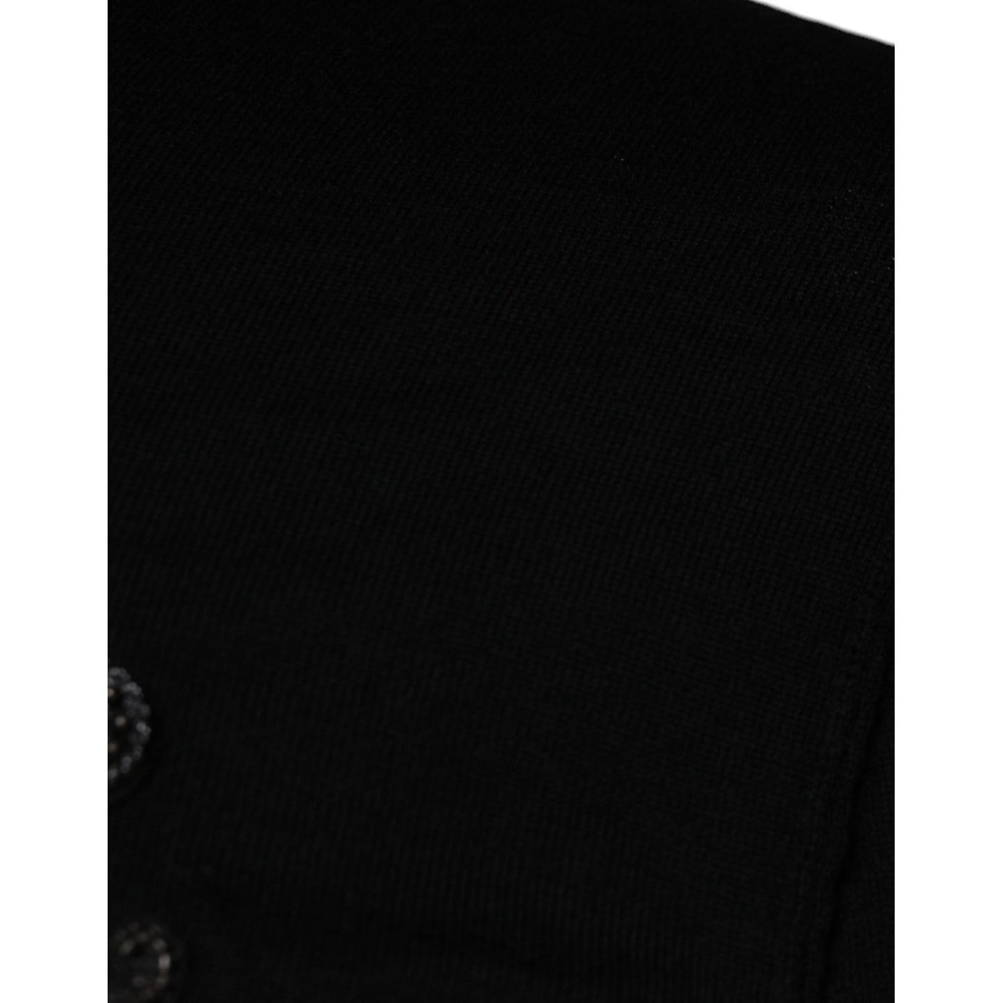 Dolce & Gabbana Black Crown Heart Crew Neck Pullover Sweater Dolce & Gabbana Black
