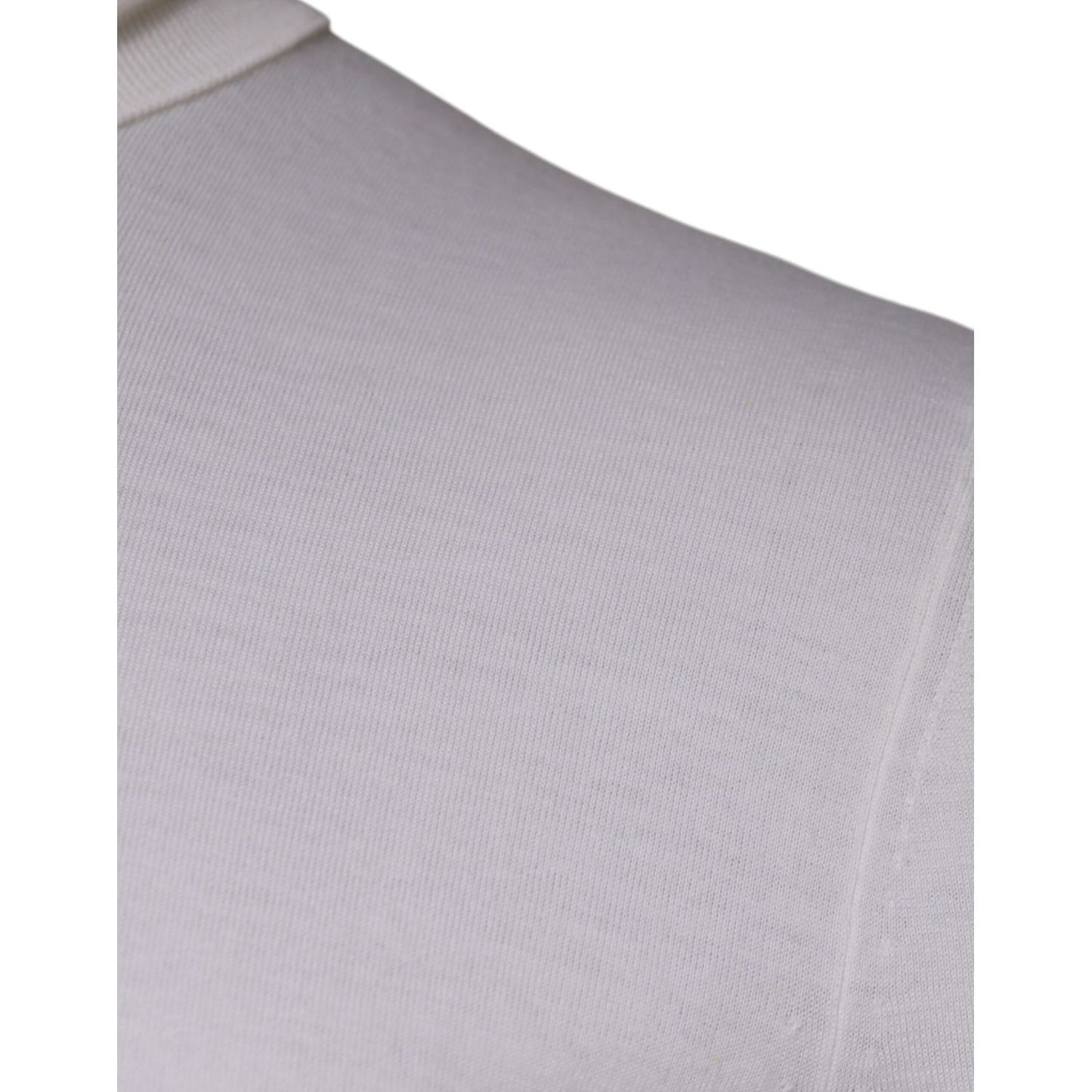 Dolce & Gabbana White Long Sleeve Turtleneck Men Pullover Sweater Dolce & Gabbana Gray