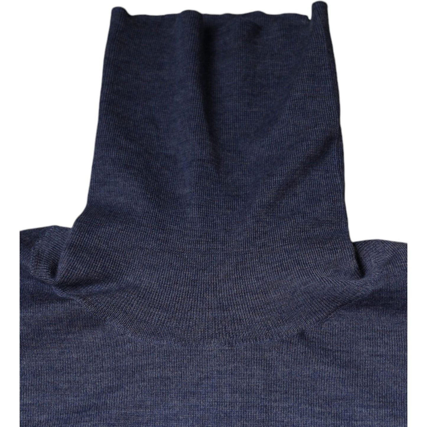 Dolce & Gabbana Purple Blue Long Sleeve Turtleneck Pullover Sweater Dolce & Gabbana Dark Slate Gray