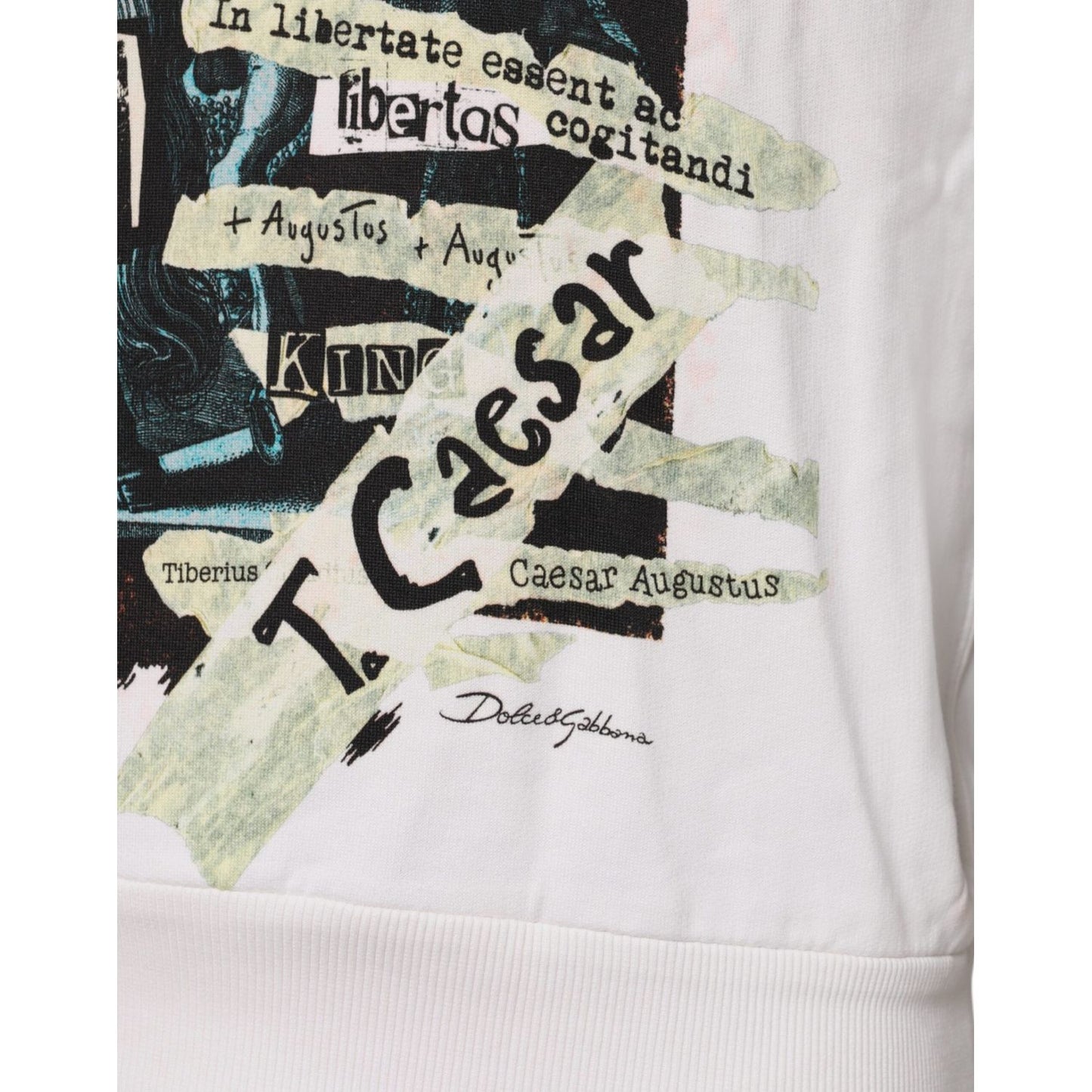 Dolce & Gabbana White Caesar Cotton Hooded Pullover Sweater Dolce & Gabbana Light Gray