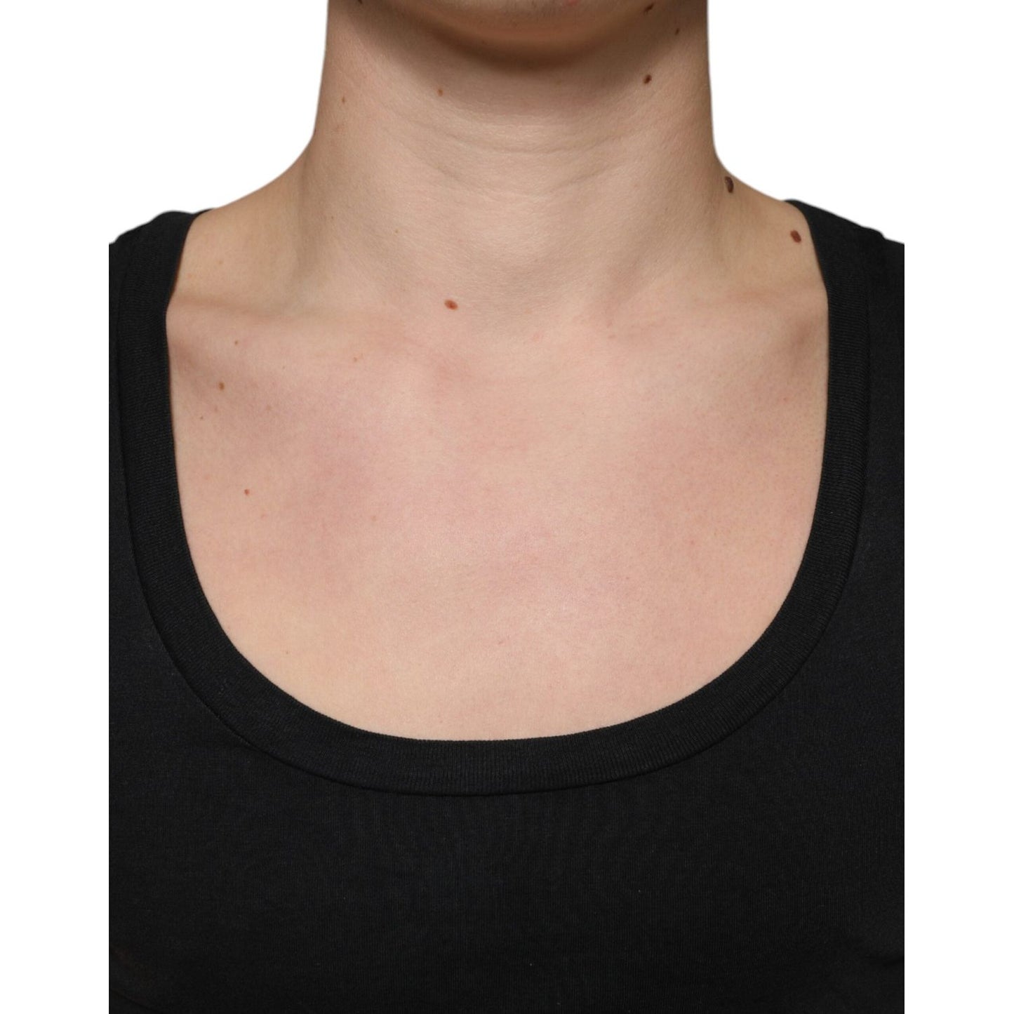Dolce & Gabbana Black Cotton Tank Sleeveless Men T-shirt Dolce & Gabbana Black