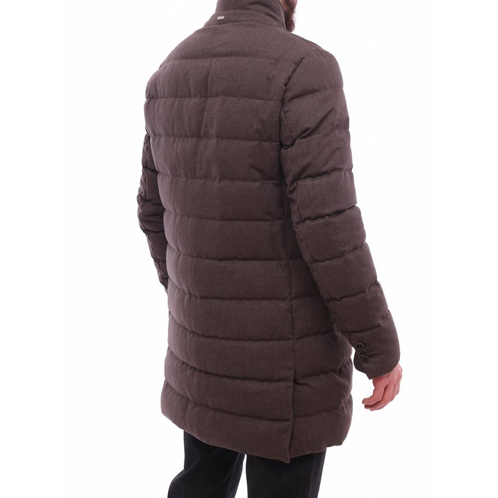 Herno Brown Wool Jacket Herno Dark Slate Gray