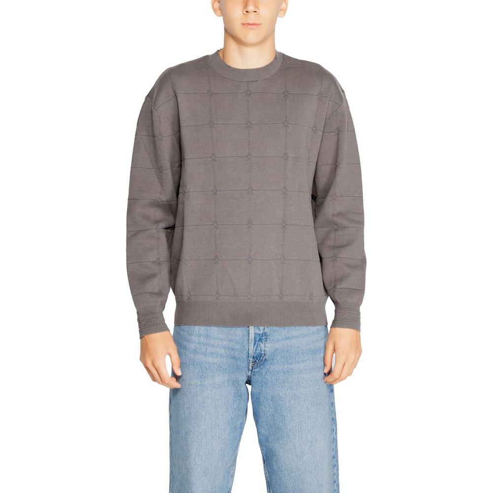 Armani Exchange Gray Cotton T-Shirt Armani Exchange Light Slate Gray