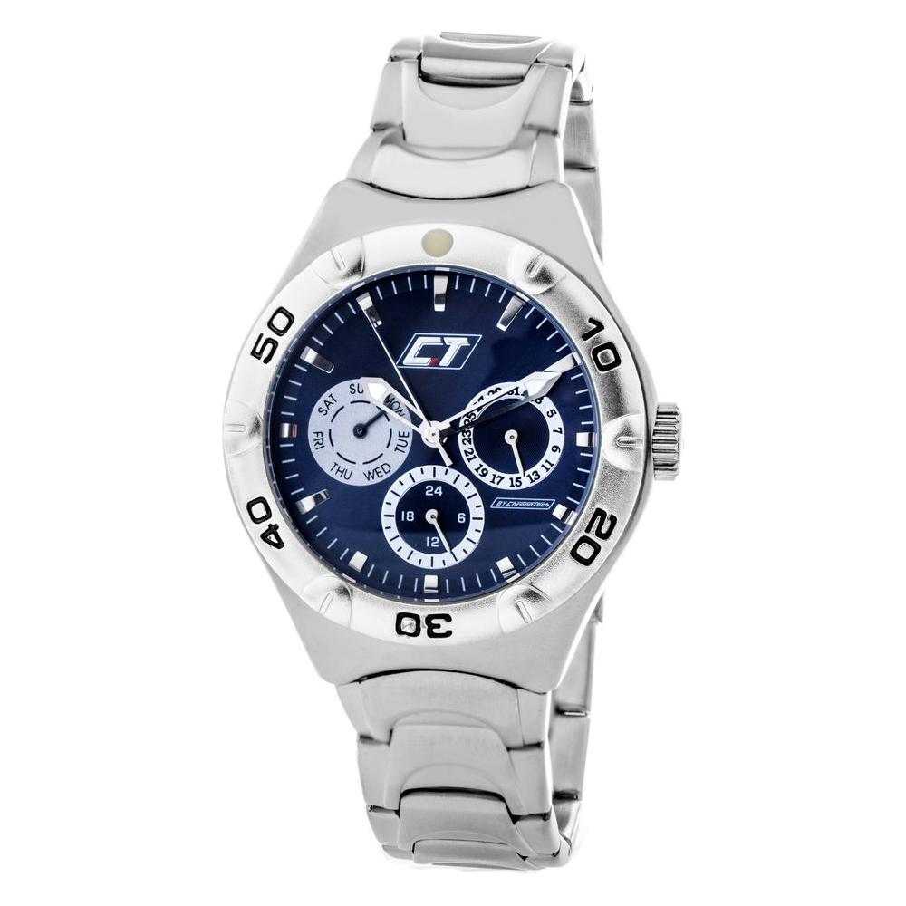 Chronotech Silver Stainless Steel Watch Chronotech Light Gray