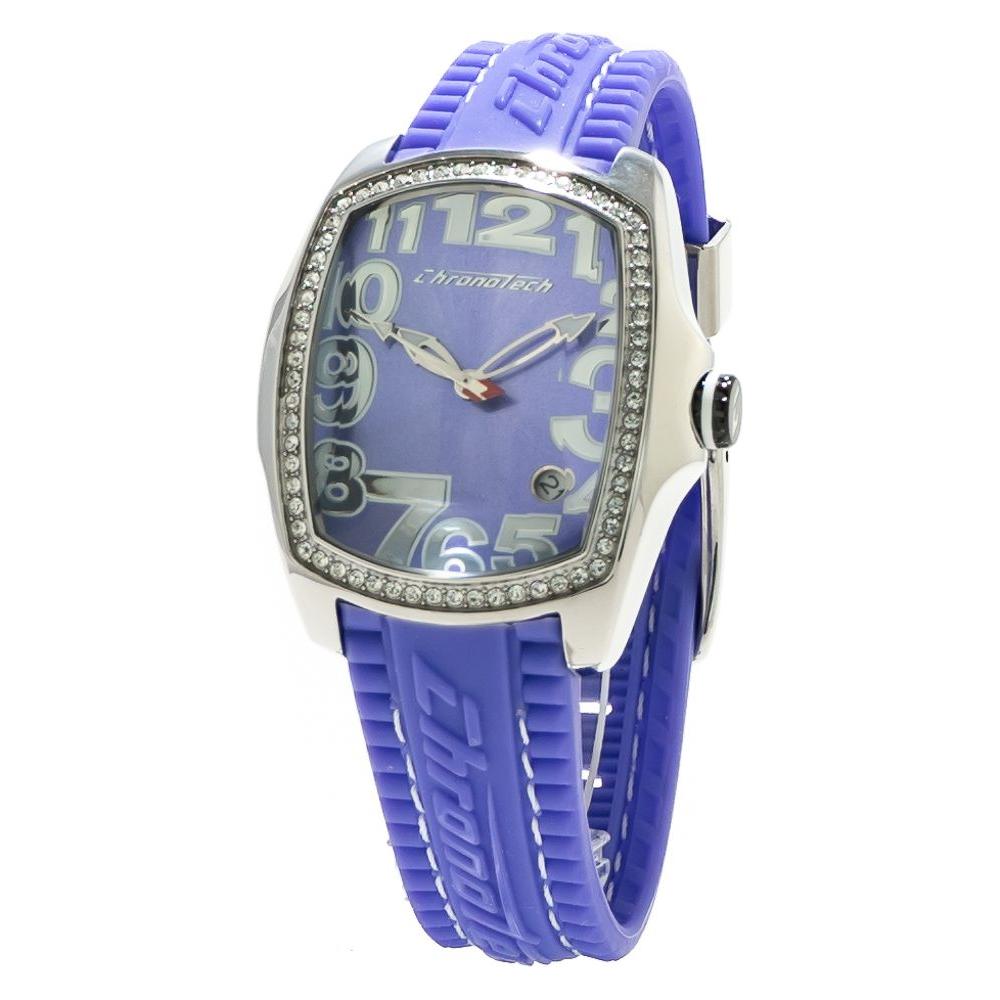 Chronotech Blue Rubber Watch Chronotech Light Slate Gray